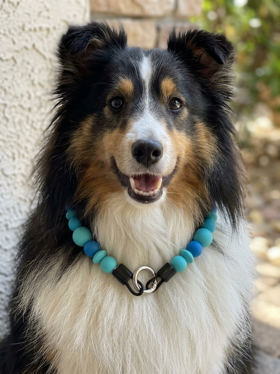 12" Silicone Beaded Dog Collar