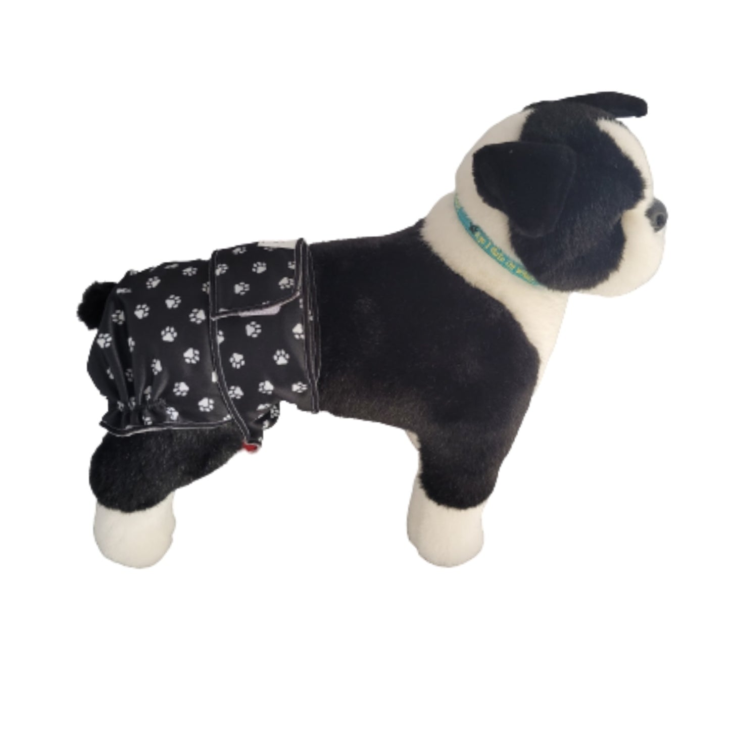 Female Dog Diaper Britches - With Tail Opening-White Paws - Jack & Jill Dog Diapers
