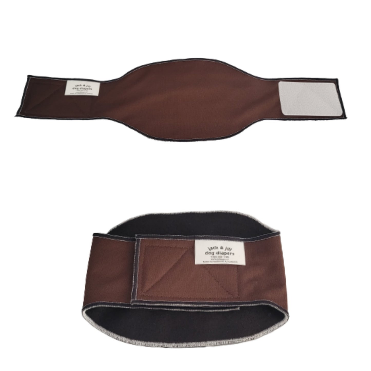 B&B Male Belly Band – Black Style #2 - Jack & Jill Dog Diapers