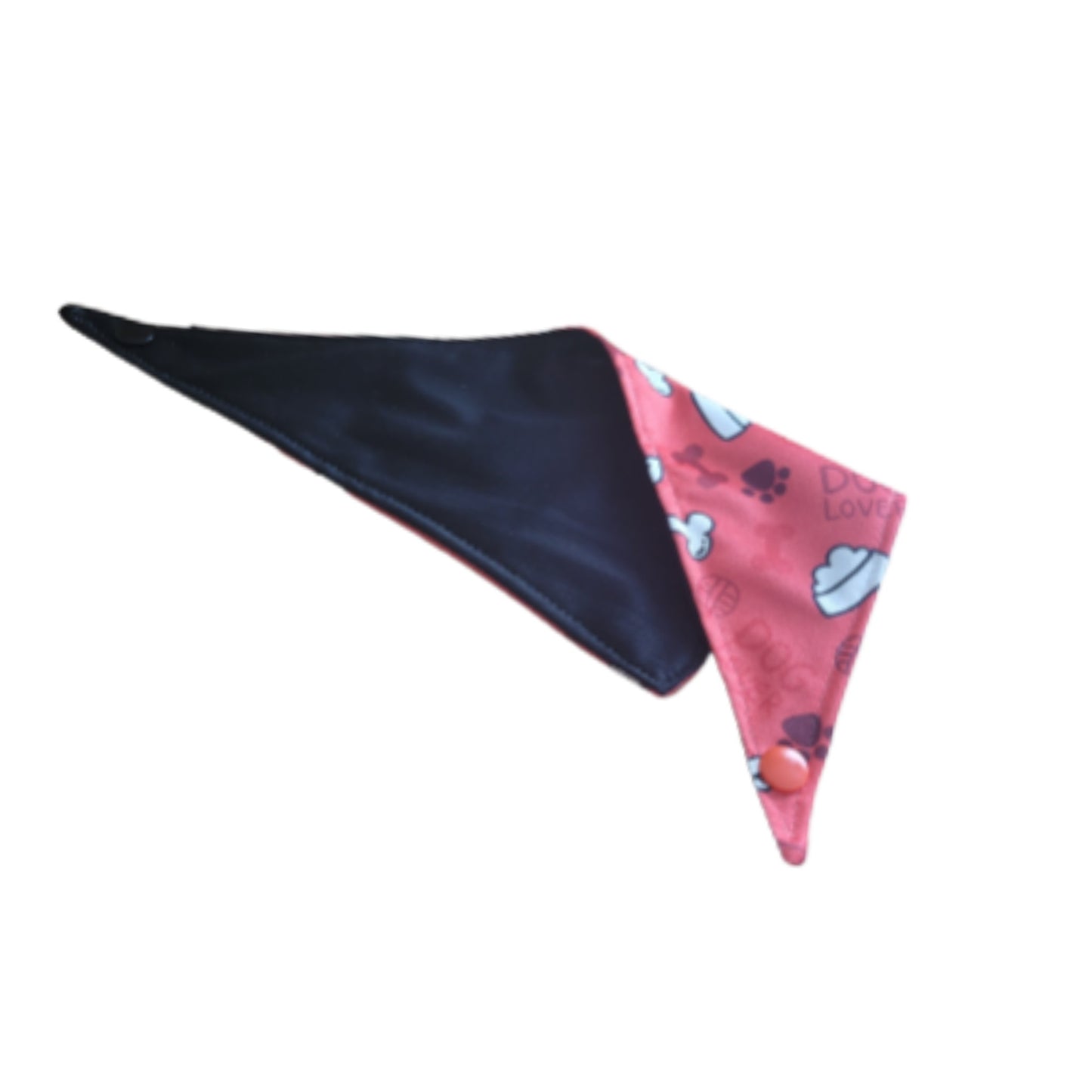Dog Bandana- Waterproof Red Bones/Black