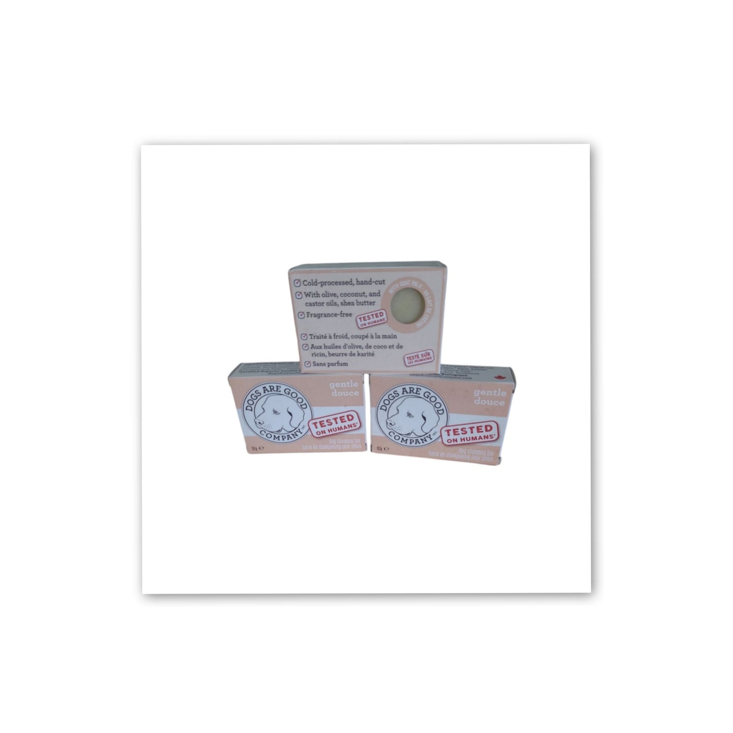 Gentle Canadian made dog shampoo bar