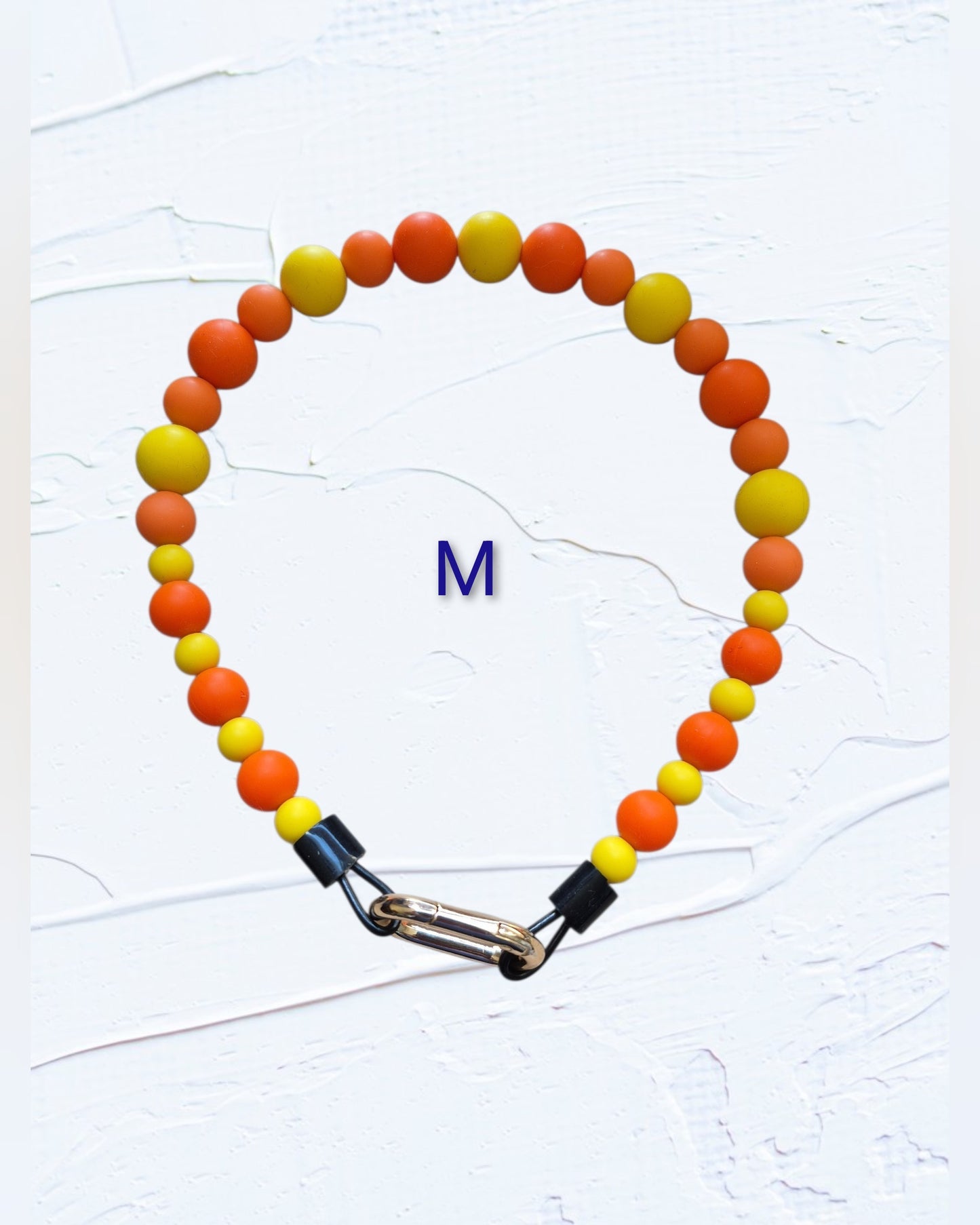 17" Silicone Beaded Dog Collar