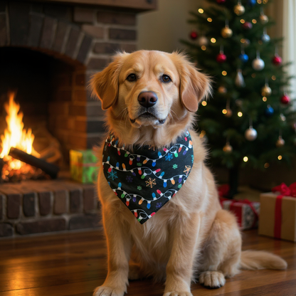 Christmas Bandanas - Lights & Sayings | 2-in-1 Reversible"