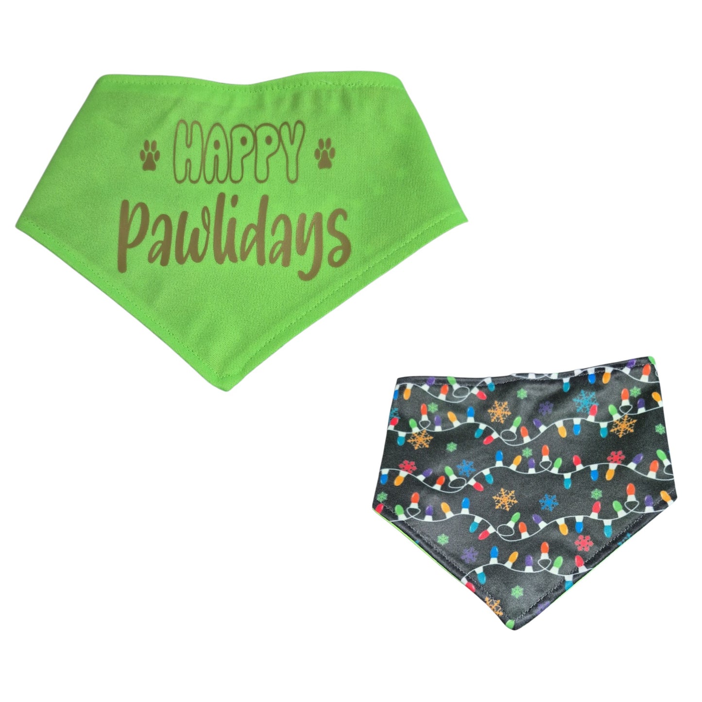 Dog Bandanas with Sayings - Snap-On & Reversible