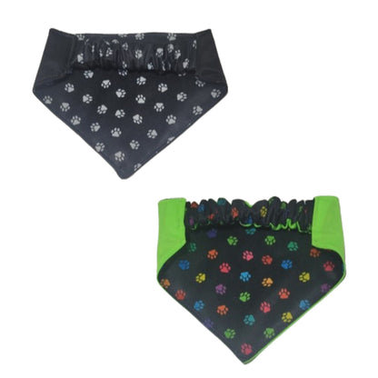 Dog Bandana Scrunchie | Paw Print