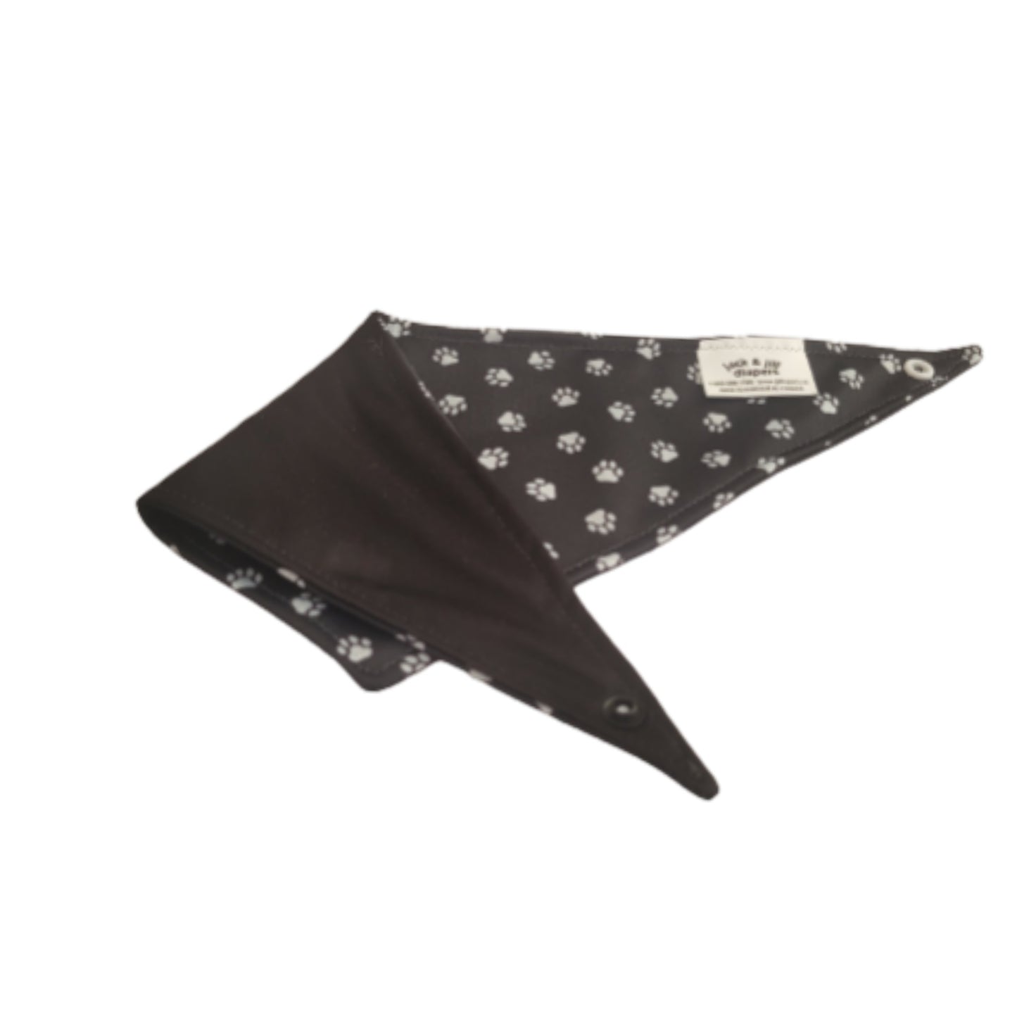 White paw dog bandana