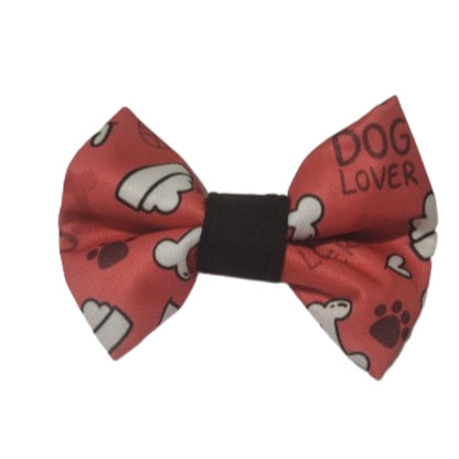 Collar Bow Tie - Red Bones & Bowels - Jack & Jill Dog Diapers