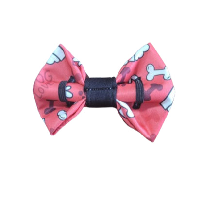 Collar Bow Tie - Red Bones & Bowels - Jack & Jill Dog Diapers