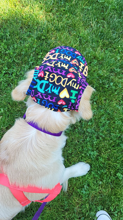 Dog Visor Hat - I Love My Dog