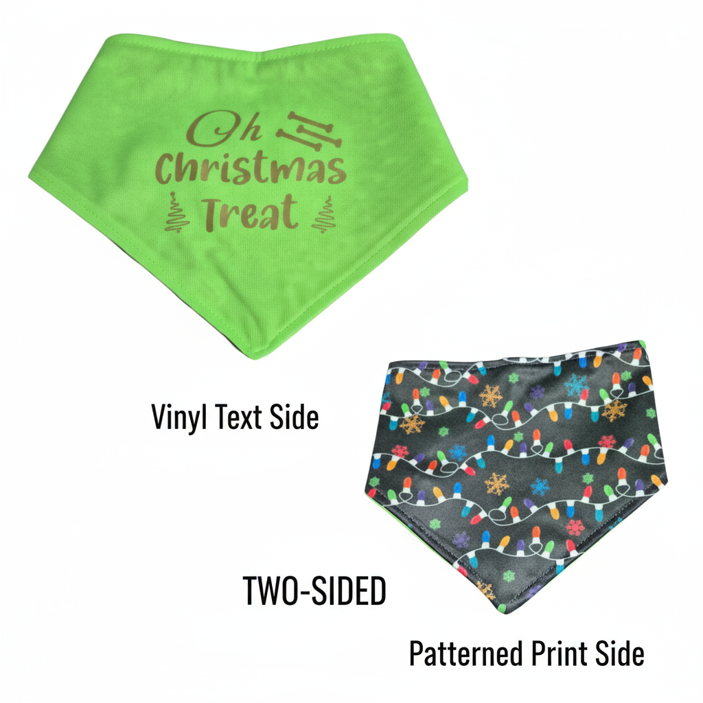Green Oh Christmas Treat two-sided banner - final