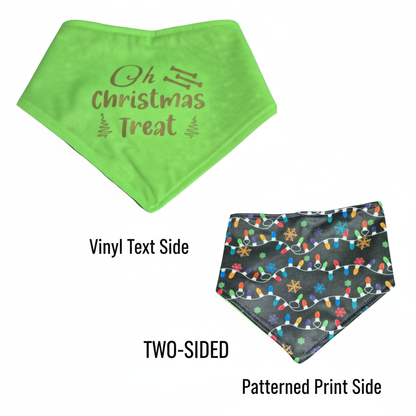 Green Oh Christmas Treat two-sided banner - final