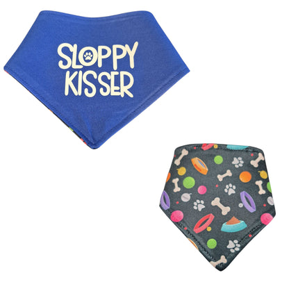 Dog Bandanas with Sayings - Snap-On & Reversible