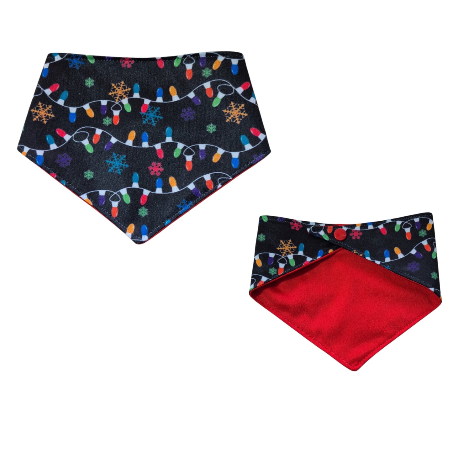 Christmas Bandanas - Lights & Sayings | 2-in-1 Reversible"