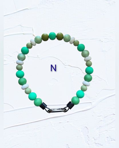 Silicone Beaded Dog Collar - Handmade in Canada
