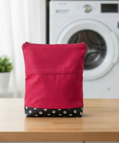 Plain Bag - Black & White Paws