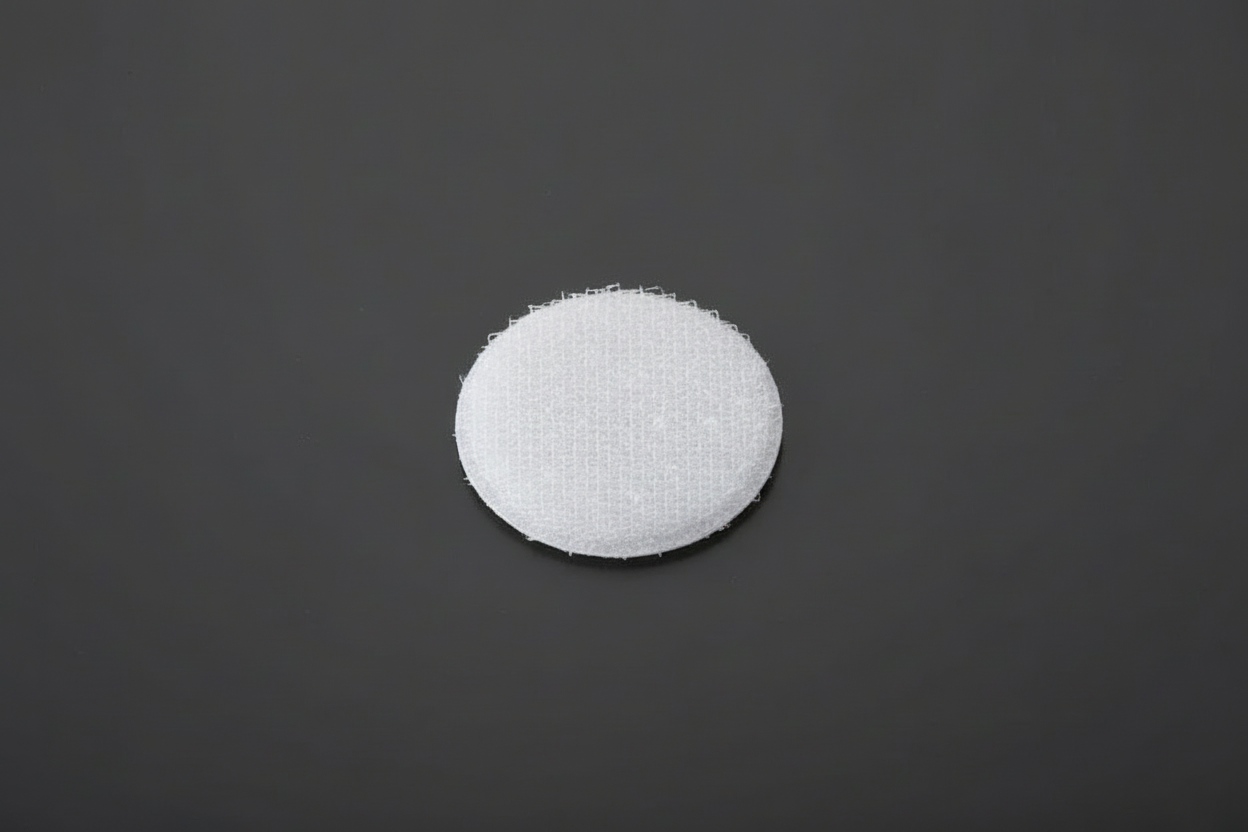 Single White Velcro Hook Tab