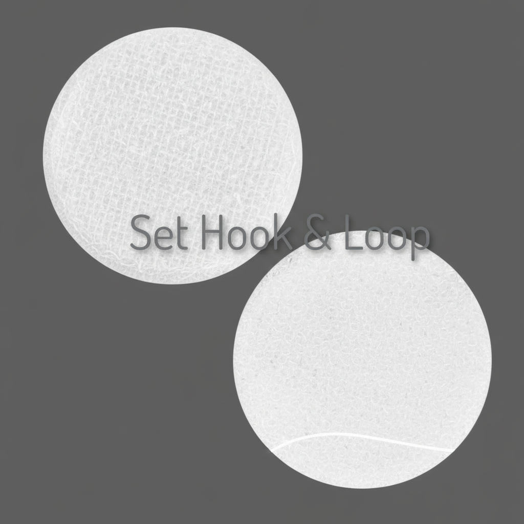 White Velcro - Hook and Loop Sides