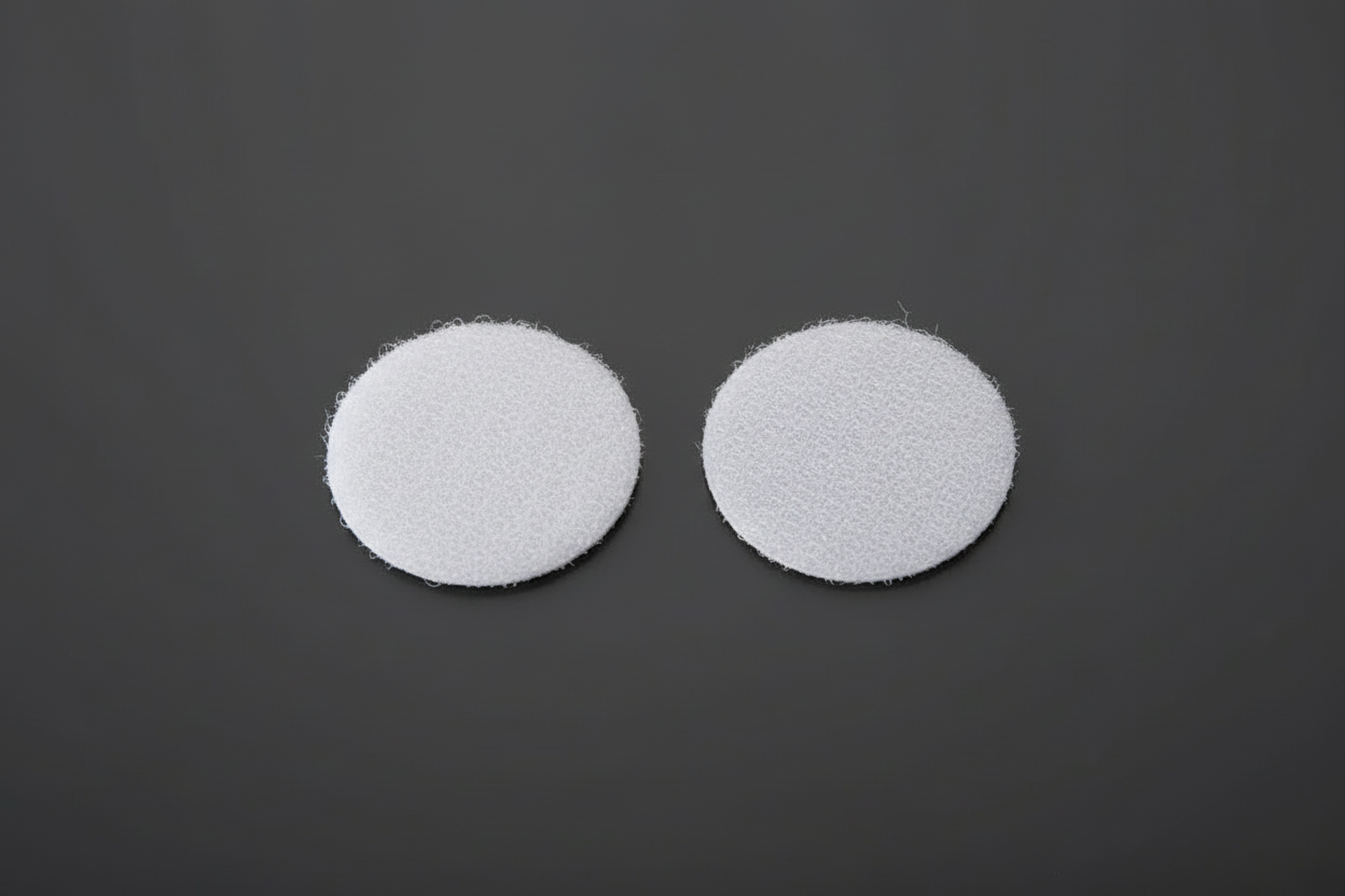 White Velcro Hook and Loop Tabs Together