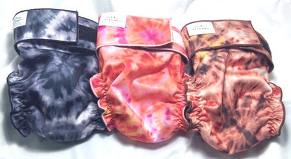 Female Dog Diaper - Britches - Without Tail Opening - Brown Tie Dye - Jack & Jill Dog Diapers