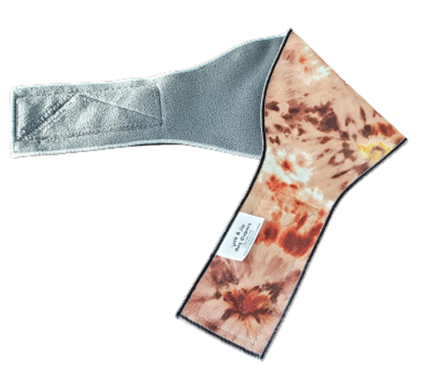 PS Male Belly Band –  Tie Dye  Brown Style #2