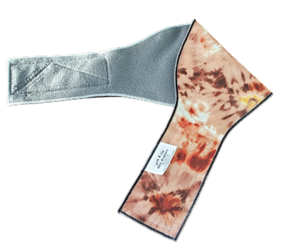 PS Male Belly Band –  Tie Dye  Brown Style #2