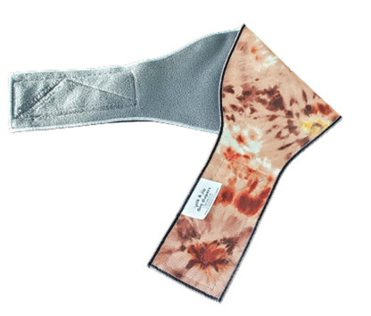 Dog Brown Tie Dye Belly Band | Jack & Jill Dog Diapers