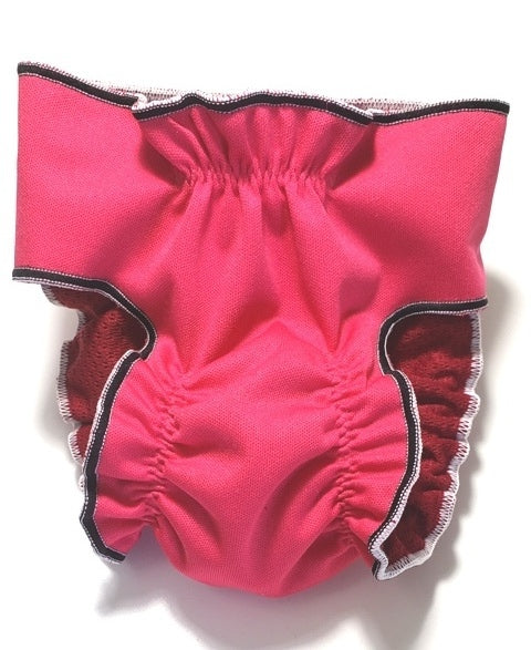 Female Dog Diaper Britches - With Tail Opening-Pink - Jack & Jill Dog Diapers