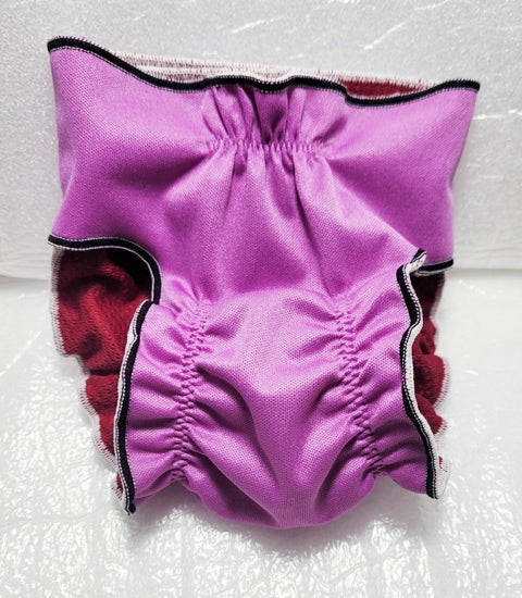 Female Dog Diaper  Britches -With Tail Opening -Violet - Jack & Jill Dog Diapers