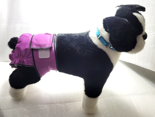 Female Dog Diaper  Britches -With Tail Opening -Violet - Jack & Jill Dog Diapers