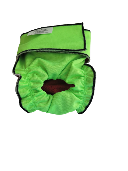 Dog Neon Green Diaper | Dog Washable Diaper | Jack & Jill Dog Diapers