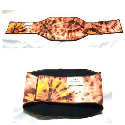 Dog Brown Tie Dye Belly Band | Jack & Jill Dog Diapers