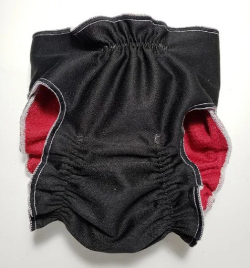 Female Dog Diaper – Britches -With Tail Opening- Black - Jack & Jill Dog Diapers