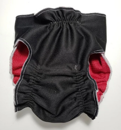 Female Dog Diaper – Britches -With Tail Opening- Black - Jack & Jill Dog Diapers