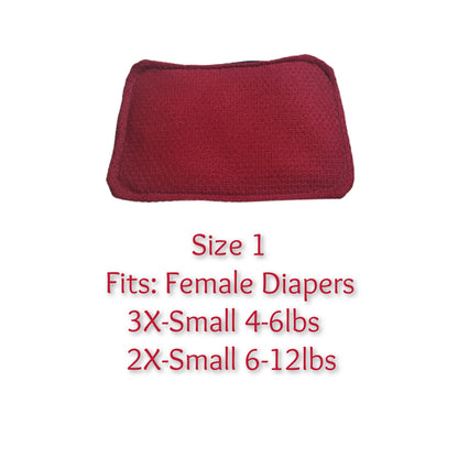 Washable Pads for Dogs - Male Belly Bands & Female Diapers