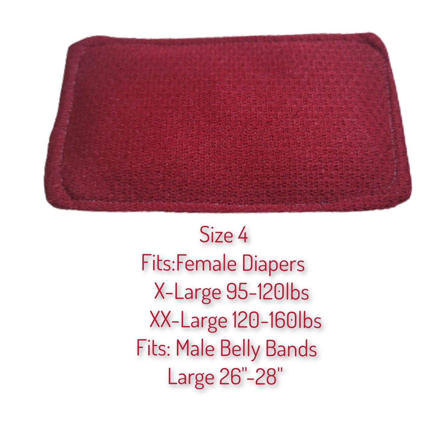 Washable Pads for Dogs - Male Belly Bands & Female Diapers